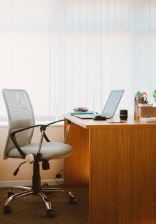 Clean well organized office