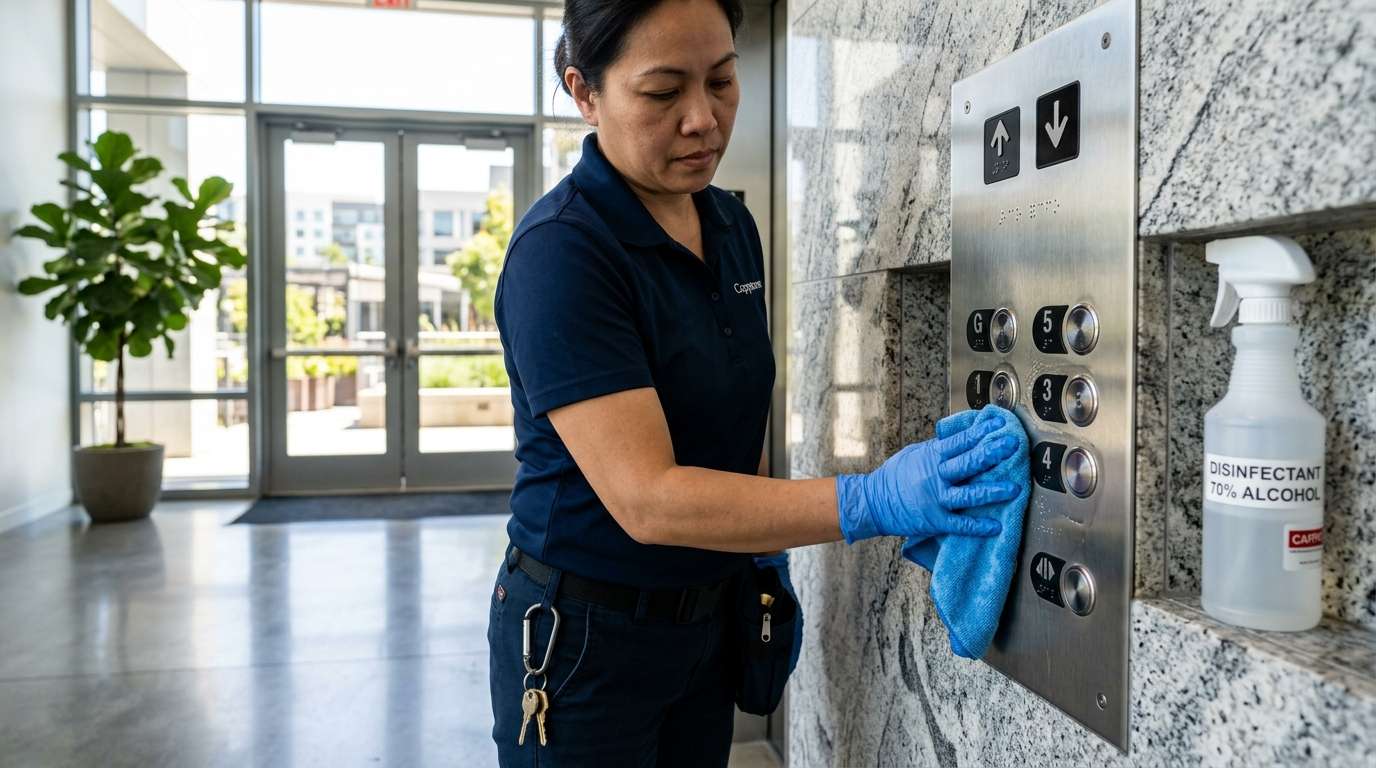 Constant Disinfection Of High Touch Surfaces And Restrooms